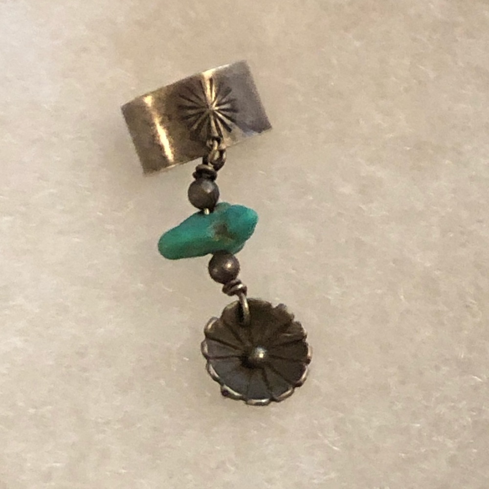 Native American Turquoise ear cuff